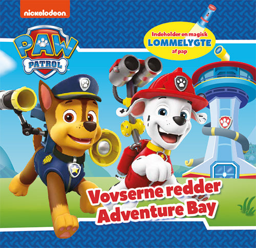 Paw Patrol - Vovserne redder Adventure Bay (bog med lommelygte i pap)