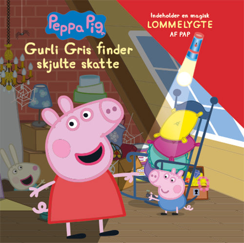 Peppa Pig - Gurli Gris finder skjulte skatte (bog med lommelygte i pap)